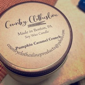 Handmade Pumpkin Caramel Crunch soy candle